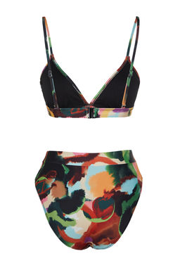 TRENDYOLMILLA Cicek Desenli Ucgen Yuksek Bel High Leg Hipster Bikini Tak?m? TBESS22BT0016  фото 30
