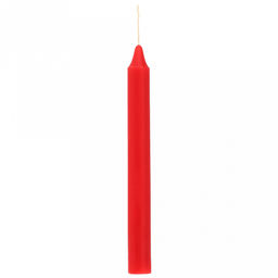 Свеча "Столовая" д2см, h18см, время горения 4ч, красный (Россия)