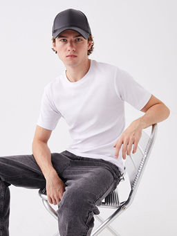 Bisiklet Yaka Penye Erkek Ti??rt