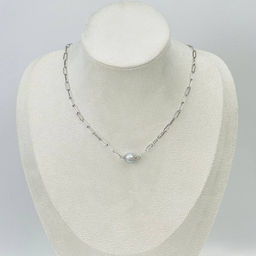 Кулон на цепочке из Жемчуга 38 см +