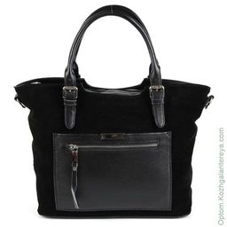 Женская кожаная сумка 1623-В Блек - Cidirro фото 2