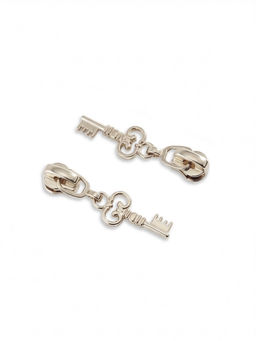 Цена за 2 шт. Бегунок для металлической молнии, №3, «Ключ», 10 шт., цвет никель