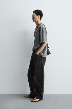 JEANS RELAXED BARREL FIT / Carb?n - Zara фото 8