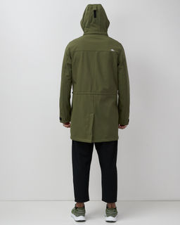 Парка спортивная мужская с капюшоном softshell цвета хаки 9565Kh - Mtforce фото 6