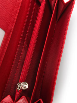 LACCOMA кошелек LA-1075-черный-красный натуральная кожа