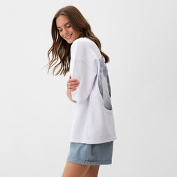 Футболка женская MIST Moon, белый, р.50 фото 5