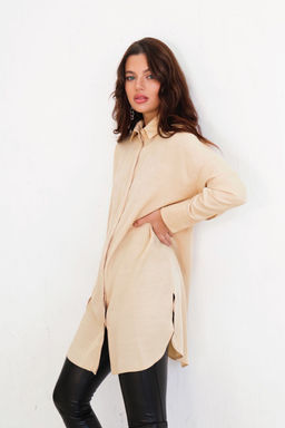 Базовая удлинённая рубашка свободного силуэта - Martichelli фото 69