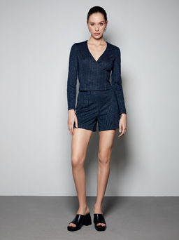 CONTE LS 2431 Шорты женские dark blue-silver