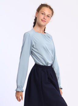 Лонгслив Анечка серо-голубой Ладошки