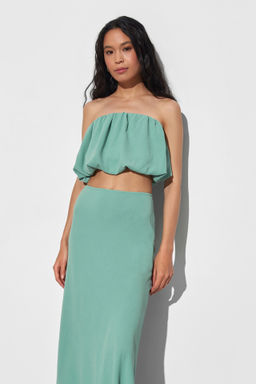 Топ баллон из жатого хлопка