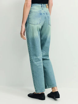 Джинсы straight с высокой посадкой регулярной длины / Zarina