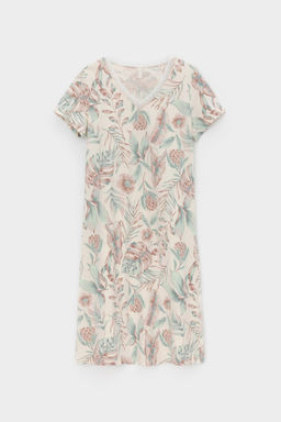 Е 10054/айвори,акварельные тропики сорочка ночная жен - Very neat фото 2