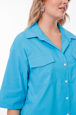NOBBY, Рубашка 009-221/1 (бирюзовый) фото 6