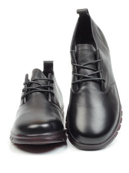 03-5908 BLACK Полуботинки женские (натуральная кожа)