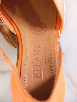 Босоножки 5033.23663bе.Оранжевый+коричневый