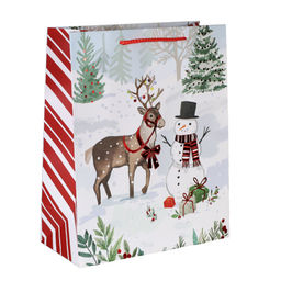 Цена за 12 шт. Пакет подарочный 26х32х12см / 5385L /уп 12/384/Новый год - Галеонтрейд фото 7