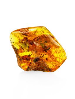 Красивый фактурный янтарь с крупным инклюзом насекомого