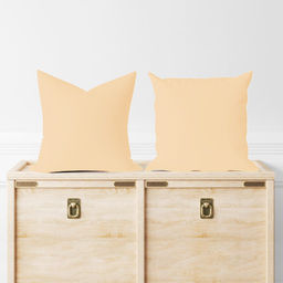 Комплект наволочек сатин гладкокрашенный - Шампань 70х70