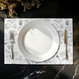 Салфетки сервировочные на стол Доляна Kitchen, 4 шт., 45×30 см, белые