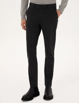 Siyah Slim Fit Kanvas Pantolon - Pierre cardin фото 2