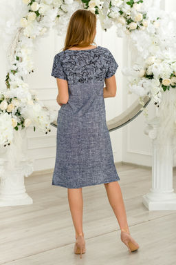 Туника женская из кулирки Льняная палитра-1 серый