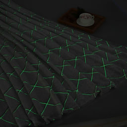 Плед светящийся в темноте Этель Ромбы цв.серый 200*220 см,100% п/э, 220 гр/м2  фото 2