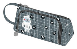 Пенал 1 отделение LOREX KIDS CUTE MONSTERS 210x85x105 мм серый полиэстер