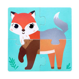 Пазлы 4 в 1 Кто живёт в лесу? - Puzzle time фото 5