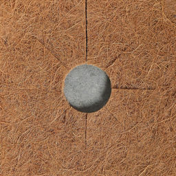 Круг приствольный, d=0.4 м, из кокосового полотна, набор 5 шт., «Мульчаграм»