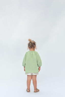 2-14 A?OS/ SHORT PESPUNTES FLORES LIMITED EDITION / Estampado - Zara фото 5