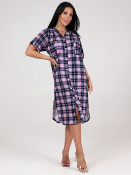 5118 ПЛАТЬЕ (Розовая клетка) - А-дина фото 2