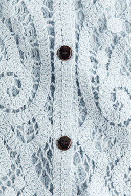 Top efecto crochet con botones - H&m фото 5