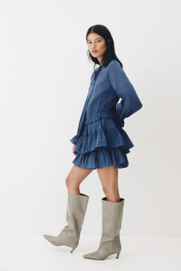 Vestido de algod?n con volantes - H&m фото 4
