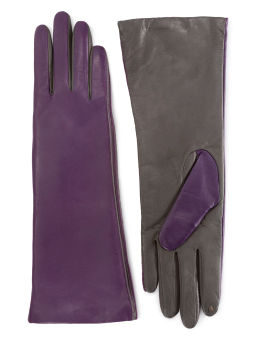 Перчатки женские ш+каш. TOUCH F-IS0065 d.violet/d.grey
