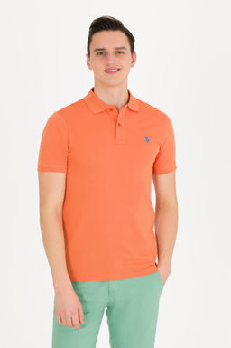U. S. Polo Assn Мужская базовая футболка с воротником поло и плиткой