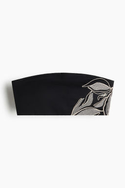 Top de bikini bandeau con relleno