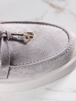 Ботинки 306.1593be.Каменный замша/шерсть