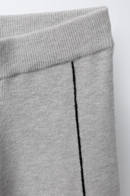 STRAIGHT FIT KNIT TROUSERS WITH BOWS - Zara фото 3