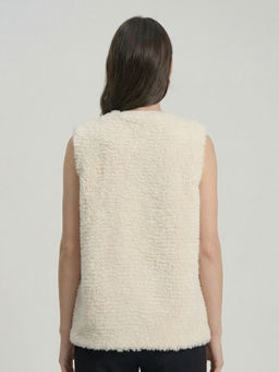 Жилет из кашемира женский 16147 кремовый