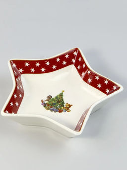 Блюдо 14см НОВОГОДНИЙ в под.уп. Фарфор арт.105-137 - Lenardi фото 7