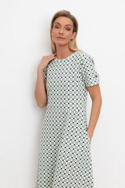 Платье Very Neat ЕВТ 5044 из интерлока комбинированная  фото 4