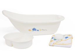 MOTHERCARE / Набор: ванночка, таз, полотенце, салфетка, спонж