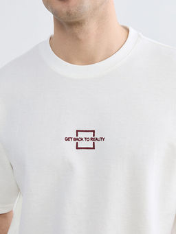 Bisiklet Yaka Bask?l? Erkek Ti??rt