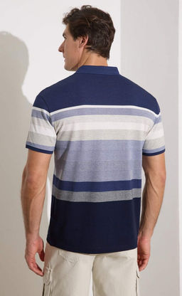 Футболка-поло F211-07-564b blue - Fine joyce фото 6