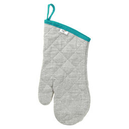 Кухонный комплект Лен серый: прихватка-варежка 15х30см + прихватка 20х20см, рогожка 171г/м2, хлопок 100%, наполнитель - ватин 280г/м2, на пластмассовом подвесе, Домашняя мода (Россия)  фото 2