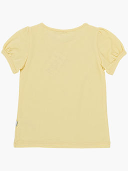 Футболка для девочки UD 1431 желтый - Mini maxi фото 3