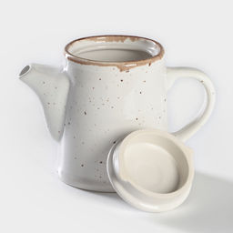 Чайник заварочный Хорекс Punto bianca, 500 мл, h=14.5 см, фарфор, белый