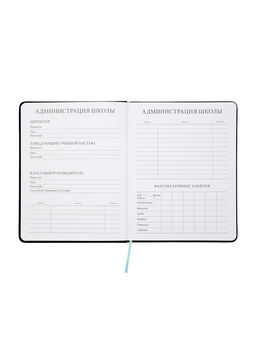 Дневник школьный 1-11 класс, ляссе, обложка искусственная кожа, с хлястиком, чёрный