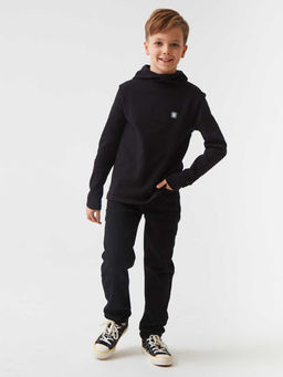 45109 Лонгслив для мальчиков T677.01 черный - Смена фото 2