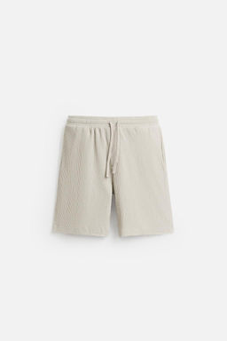 IRREGULAR TEXTURED BERMUDA SHORTS - Zara фото 6